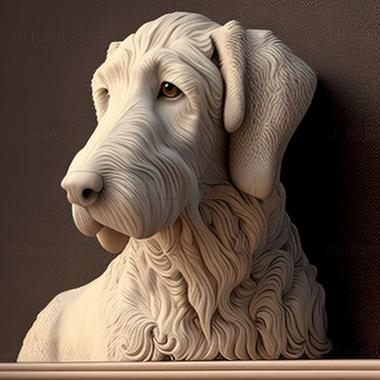 3D model Bedlington Terrier dog (STL)